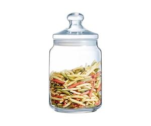 Luminarc - Bocal en Verre Club - Look Vintage - Pot à Fermeture Hermétique - Conservation Produits Secs - 100% Sain pour les Aliments - Sans Bisphénol A - Passe au Lave-Vaisselle - Contenance 1,5 l