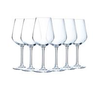 Luminarc - Collection Vinetis - 6 verres à pied 30 cl - Design moderne et élégant - Fabriqués en France - Emballage renforcé
