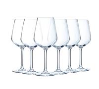 Luminarc - Collection Vinetis - 6 verres à pied 40 cl - Design moderne et élégant - Fabriqués en France - Emballage renforcé