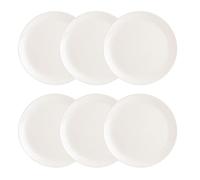 Luminarc Diwali Boîte de 6 assiettes plates Opale Blanc 27 cm