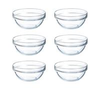 Luminarc Empilable Set de 6 bols en verre 14 cm Sodo Passe au micro-ondes Adapté au réfrigérateur écologique