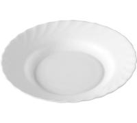 Luminarc H4123 Trianon Assiette creuse à soupe, Ø 22,5cm, verre opalin, blanc (1 pièce)