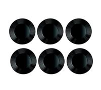 Luminarc Harena Noir 6 Assiettes plates en verre Passe au micro-ondes Passe au réfrigérateur Recyclable