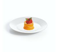 Luminarc Harena Service de Vaisselle en Verre Assiettes Blanc 19 Pièces