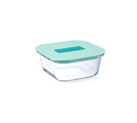Luminarc Joy Récipient hermétique en verre bicolore 14 x 14 x 6,5 cm - 53 cl