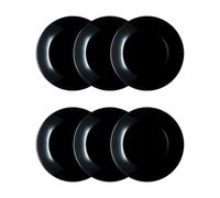 Luminarc Lot de 6 assiettes plates Zelie en verre 25 cm