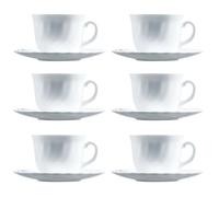 Service tasses et sous tasses 22cl Trianon Luminarc - 6 tasses et 6 sous-tasses