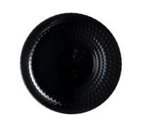 Luminarc Pampille Noir Assiette plate en verre 25 cm Sodo Passe au micro-ondes Convient au réfrigérateur empilable
