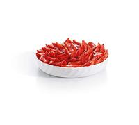Luminarc - Plat à tarte Blanc Smart Cuisine Trianon 250°C - Plat à Four en Verre Innovant - Léger et Extra-Résistant - Nettoyage Facile - Fabrication en France - Dimensions 26 cm