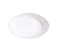 Luminarc - Plat ovale Blanc Smart Cuisine Carine 250°C - Plat à Four en Verre Innovant - Léger et Extra-Résistant - Nettoyage Facile - Fabrication en France - Dimensions 21x13 cm (Lot de 6)
