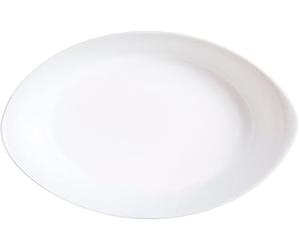 Luminarc - Plat ovale Blanc Smart Cuisine Carine 250°C - Plat à Four en Verre Innovant - Léger et Extra-Résistant - Nettoyage Facile - Fabrication en France - Dimensions 21x13 cm (Lot de 6)