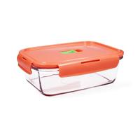 Luminarc Pure Box Holy Récipient rectangulaire hermétique en verre 19 x 13 x 7,3 cm - 122 cl bicolore