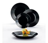 Service de table 18 pièces Harena Black Luminarc