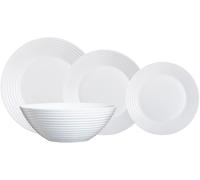 Luminarc Service De Table Harena 19 Pièces, 30X20X29 Cm, Blanc