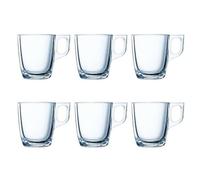 Luminarc Set de 6 Tasses de Tasses à espresso de verre micro-ondable de 9 cl, transparent