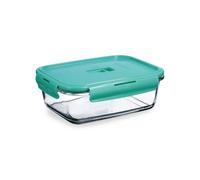 Luminarc Turquoise Récipient rectangulaire hermétique en verre 122 cl