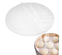 LuminaryLair 12 Pièces Steamer Tapis de Maille Pad en Maille | 30cm Silicone Steamer Mat Pad,Feuille de Cuisson à La Vapeur Antiadhésive Silicone Réutilisable