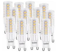 : 12 ampoules LED G9 - 4.5 W - 480 lm - Blanc chaud