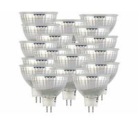 Luminea : 18 spots LED GU5.3 - 6 W - 500 lm - Blanc lumière du jour G