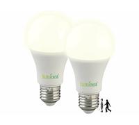 2 ampoules LED avec capteur de mouvement E27 / 15 W / 1500 lm / 3000 K [Luminea]