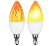 Luminea 2 ampoules LED E14 effet flamme avec 3 modes d'éclairage