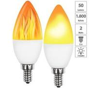 Luminea 2 ampoules LED E14 effet flamme avec 3 modes d'éclairage