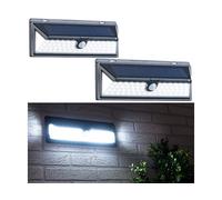 Luminea 2 appliques solaires à LED WL-1380.solar avec détecteur PIR 800 lm / 13,2 W