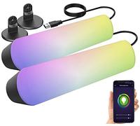 Luminea 2 lampes dambiance USB à LED RVB CCT avec contrôle par application Home Control