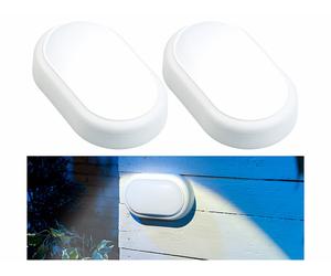 Luminea 2 lampes LED ovales antichoc 15 W - 1050 lm - Blanc