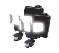 Luminea 2 projecteurs d'extérieur LED solaires 3600lm avec capteur PIR