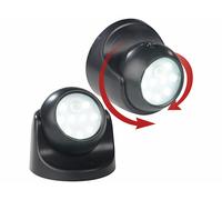 Luminea 2 spots LED sans fil 2 W s/ 360° avec capteurs de mouvement et d'obscurité