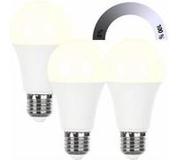 Luminea : 3 ampoules LED E27 à intensité variable - 1050 lm - Blanc chaud