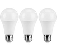 Luminea 3 ampoules LED E27 High Power 11 W - Blanc chaud