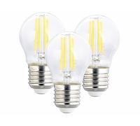 Luminea : 3 ampoules LED filament E27 à intensité variable - 4 W - 470 lm - Blanc chaud Blanc chaud G