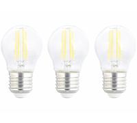 Luminea 3 ampoules LED filament E27 à intensité variable - 4 W - 470 lm - Blanc neutre