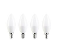 Luminea : 4 ampoules bougies E14 - 3 W - 240 lm - Blanc lumière du jour G