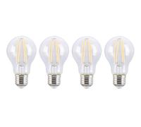 Luminea : 4 ampoules LED à filament E27 - 7,2 W - 806 lm - Blanc chaud Blanc chaud G