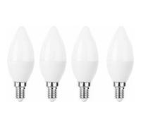 Luminea 4 ampoules LED E14 bougies - 470 lm - Blanc neutre