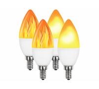 Luminea 4 ampoules LED E14 effet flamme avec 3 modes déclairage