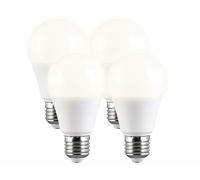 Luminea 4 ampoules LED E27 avec 3 niveaux de luminosité - 9 W - 830 lm - Blanc chaud