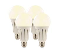 Luminea 4 ampoules LED E27 High Power 24 W / 2250 lm - Blanc chaud