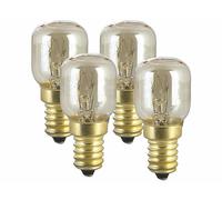 Luminea 4 ampoules pour four E14 / T26 / 100 lm / 25 W / blanc chaud
