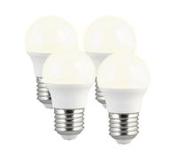 Luminea : 4 ampoules rétro LED E27 3 W - Blanc chaud Blanc chaud G