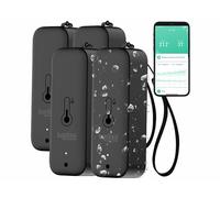 Luminea 4 capteurs de température et d'humidité étanches connectés - noir