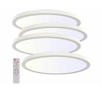 Luminea 4 plafonniers plats encastrables LED CCT 24 W avec intensité variable