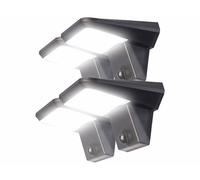 Luminea 4 projecteurs LED solaires 200 lm avec détecteur de mouvement