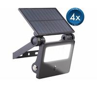 Luminea 4 projecteurs LED solaires 700 lm FTR-101 avec détecteur de mouvement