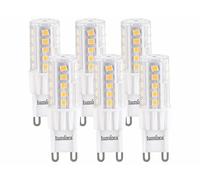 Luminea : 6 ampoules LED G9 - 4.5 W - 480 lm - Blanc chaud Blanc chaud G
