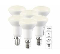 Luminea 6 réflecteurs LED E14 R50 - 5W - 450 lm - Blanc chaud