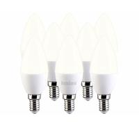 Luminea 8 ampoules bougies E14 - 3 W - 240 lm - Blanc chaud